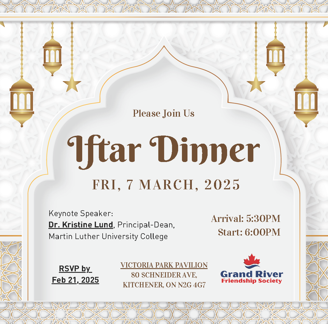 GRFS IDI Ramadan Iftar 2025 Invitation