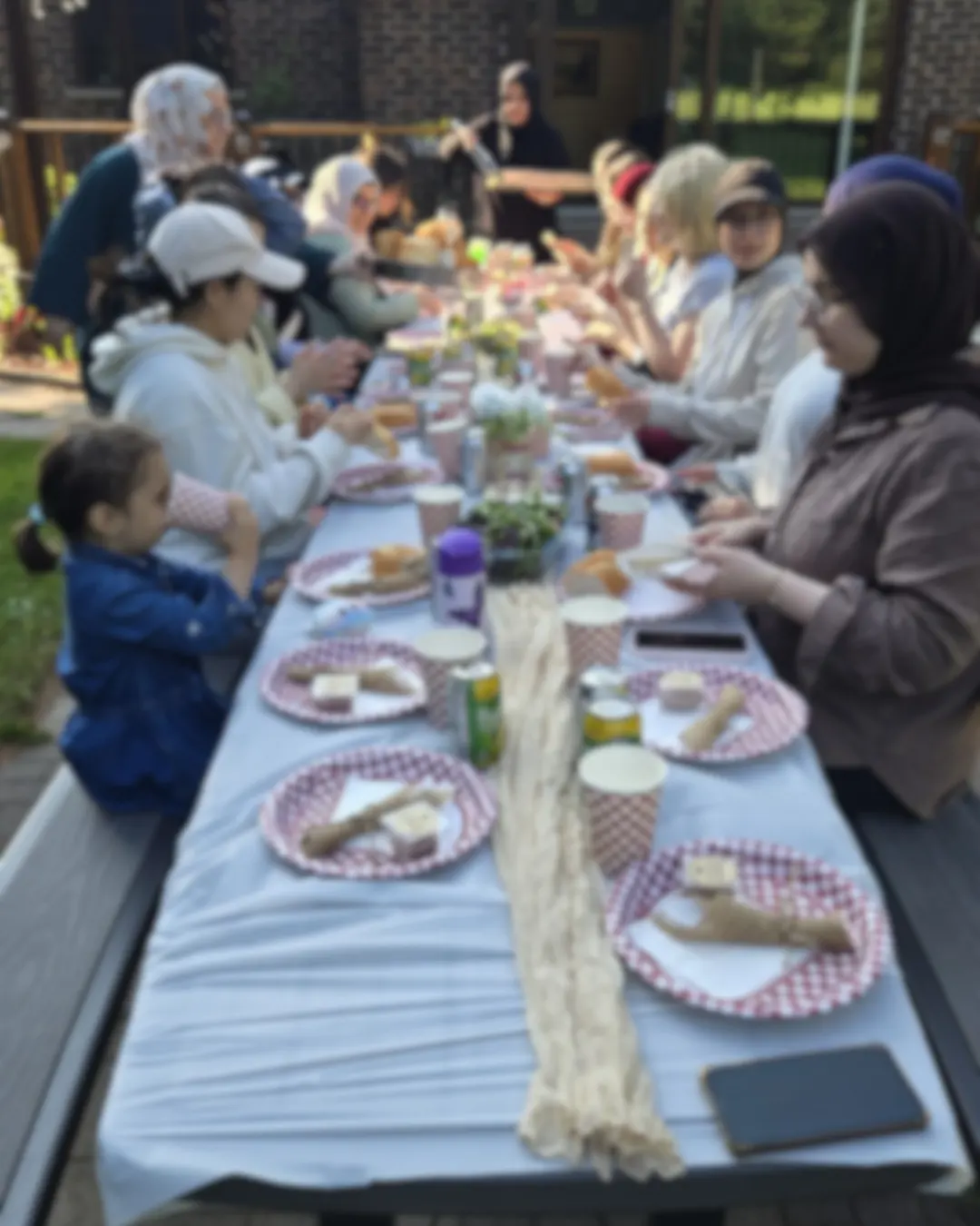 University Students Barbecue Gathering Female university students gathering in the GRFS garden for a barbecue program organized by the GRFS Mentorship Team.