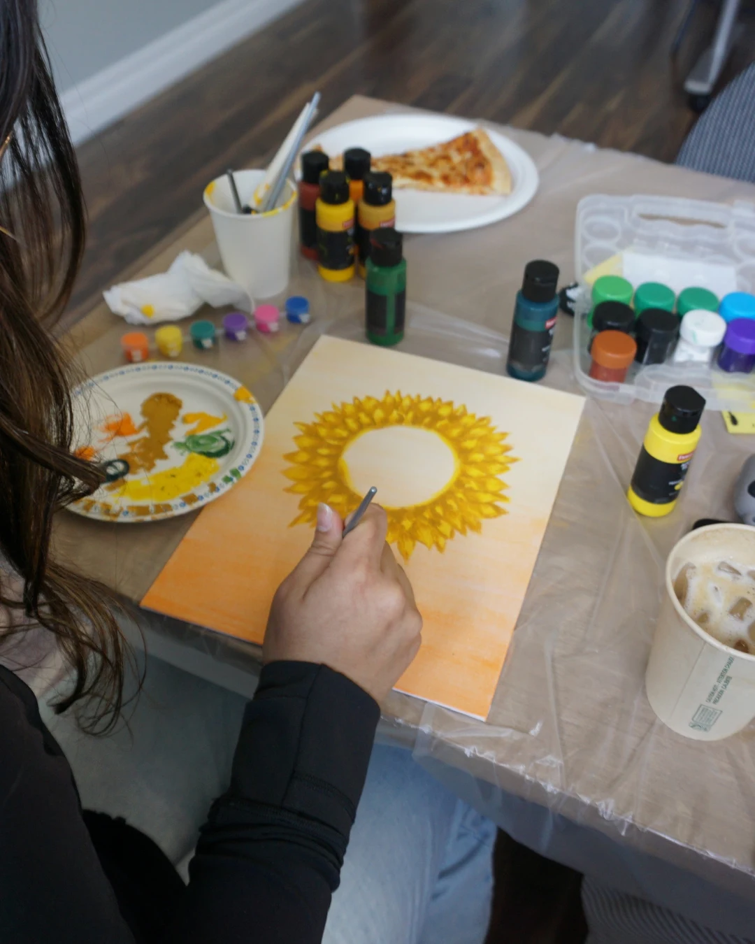 Youth participants at a GRFS art workshop sharing ideas about environment, poverty, education, bullying, health, and positive community change.