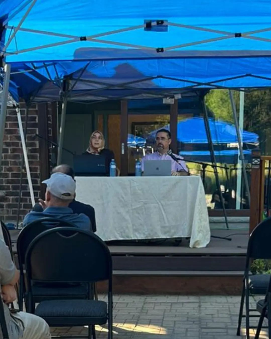 Families attending the GRFS Family Conversations #2 program in the GRFS garden, focused on communication, relationships, and stronger family connections.