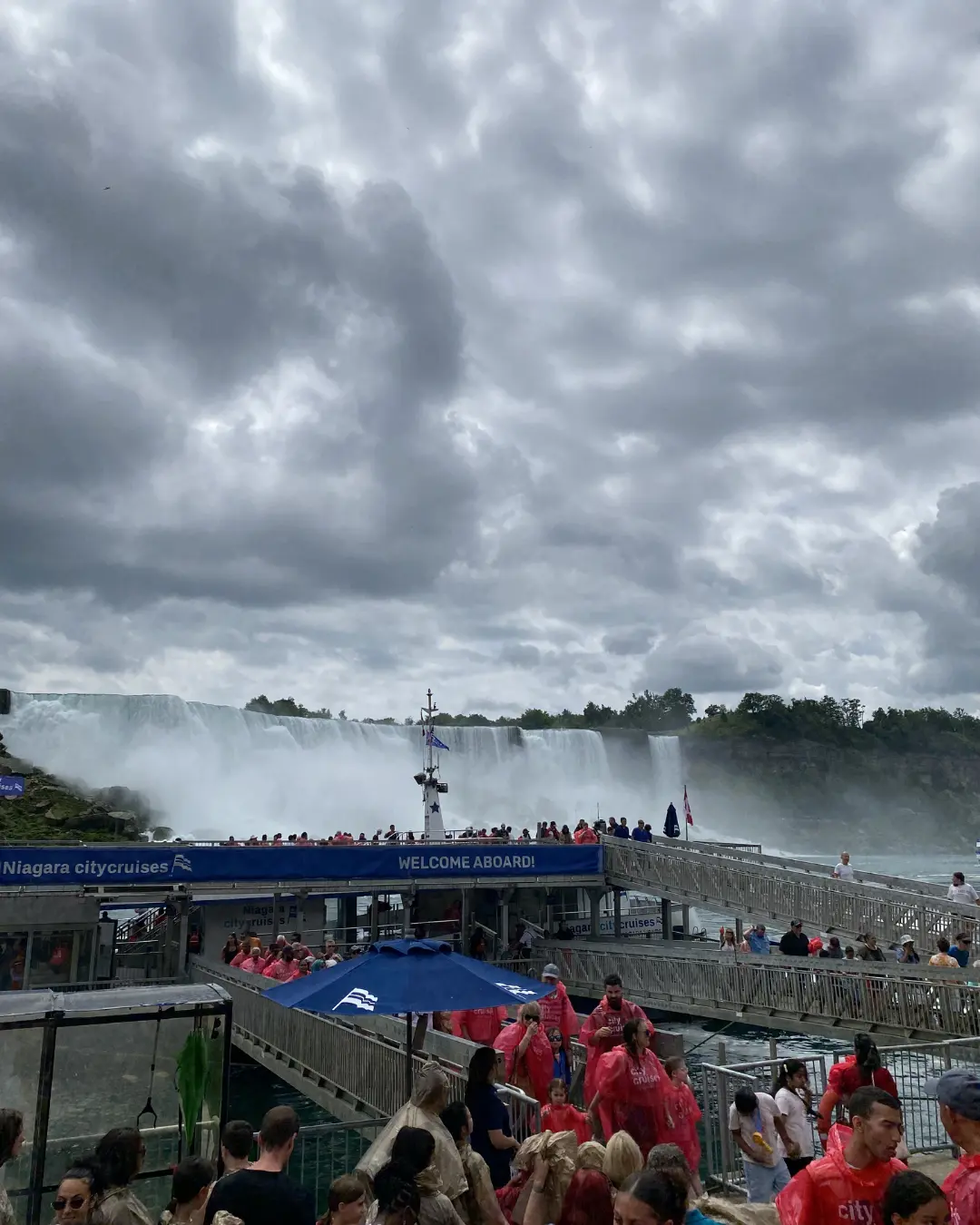 GRFS Grade 9 students participating in an educational Niagara Falls trip with a boat cruise, park visits, and group activities.