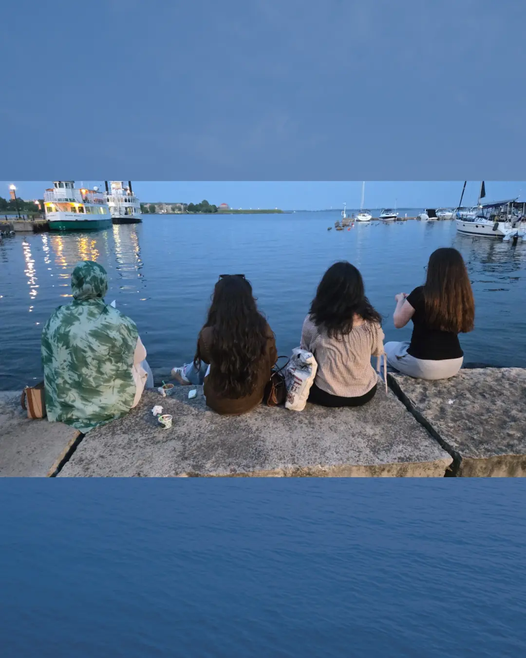 GRFS Grade 12 students exploring Kingston together during their two-day educational trip